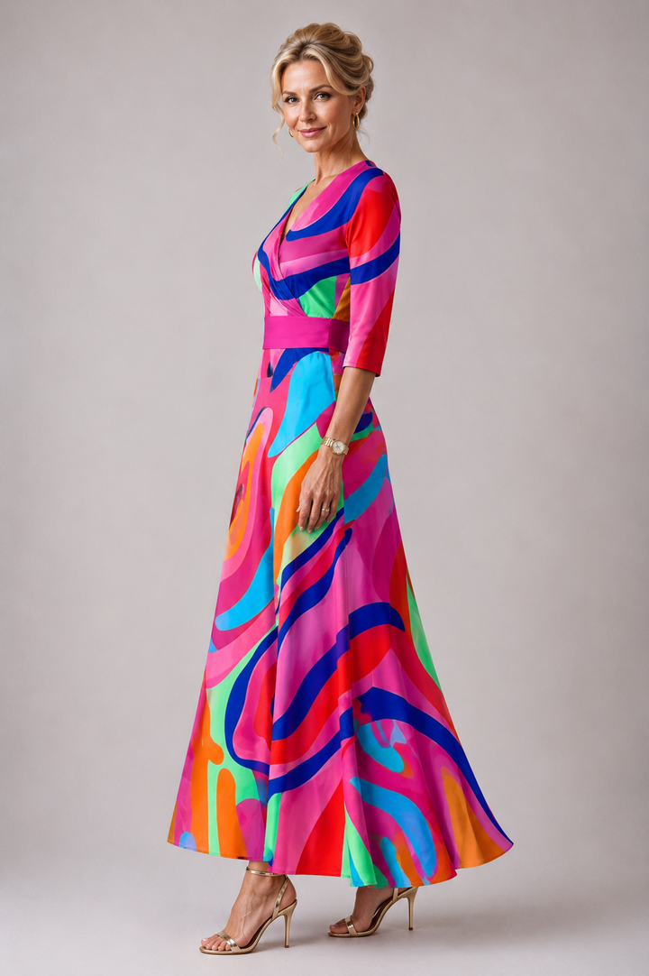 Beatrice | Flowing V-Neck Maxi Dress
