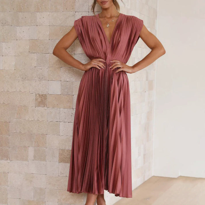 Annabelle | Timeless Pleated Midi Dress
