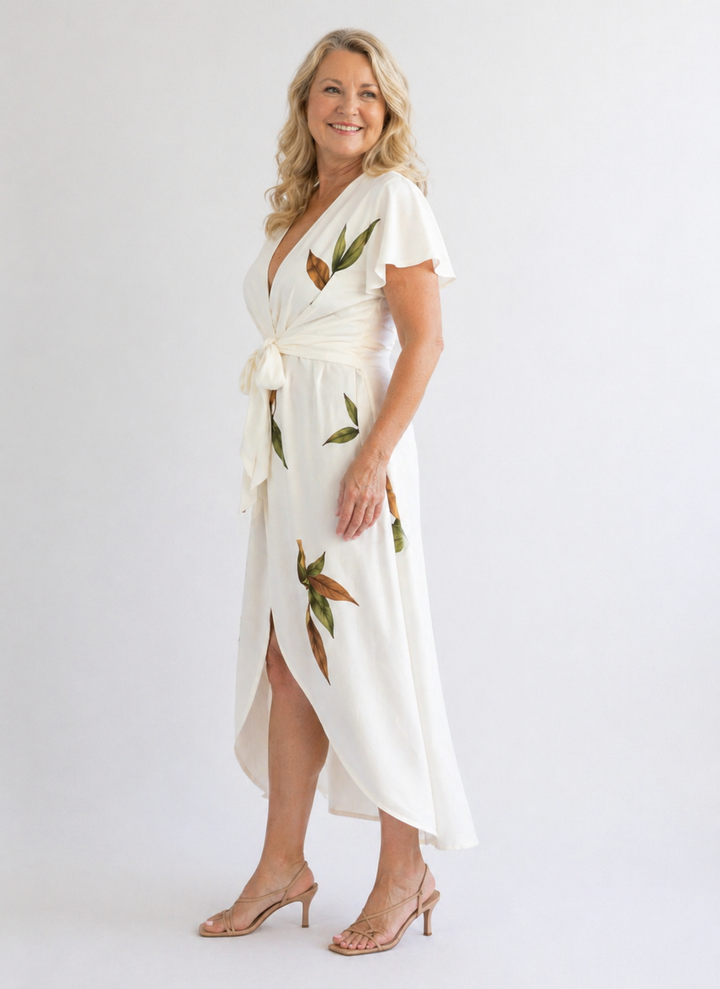 Olivia | Elegant Wrap Midi Dress