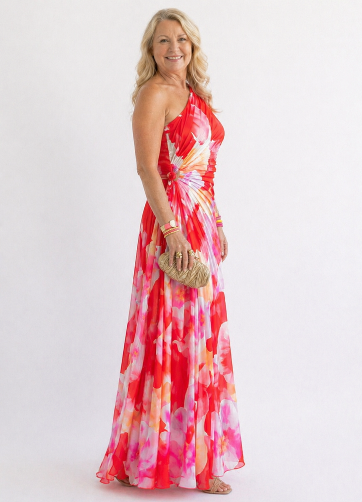 Whitney | Graceful One-Shoulder Maxi Dress