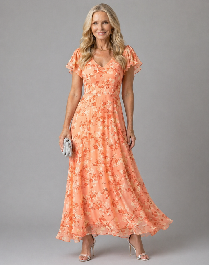 Amara | Flowing Floral Maxi Dress