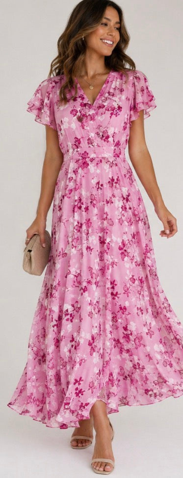 Amara | Flowing Floral Maxi Dress
