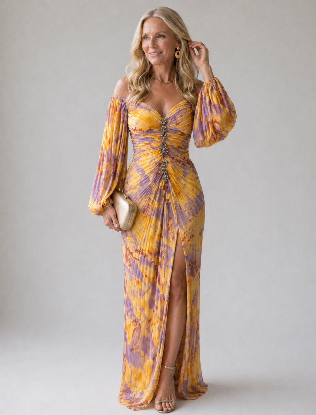 Celestine | Off-Shoulder Evening Gown