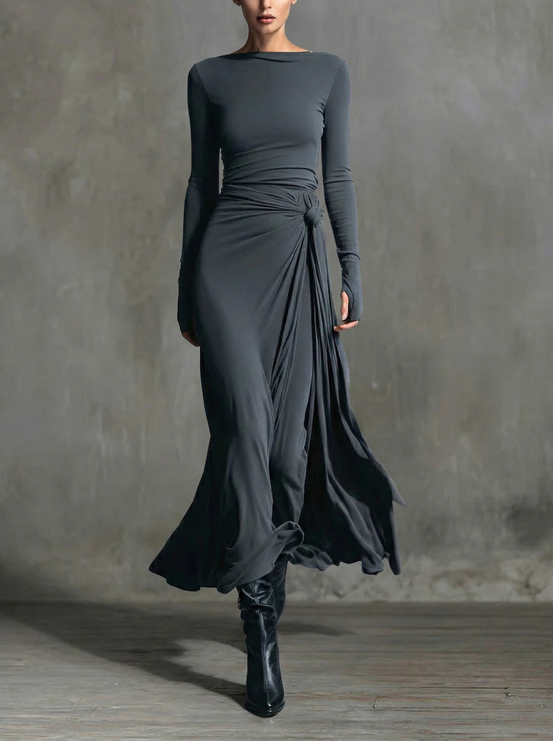 Naiara | Maxi Dress with Silk Knot