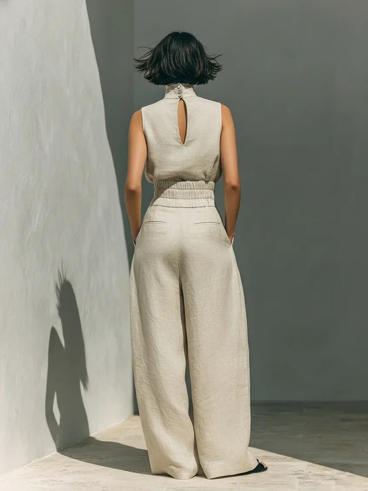 Joana Elegant Cotton and Linen Set