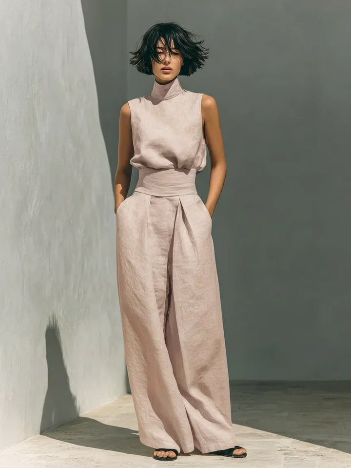 Joana Elegant Cotton and Linen Set
