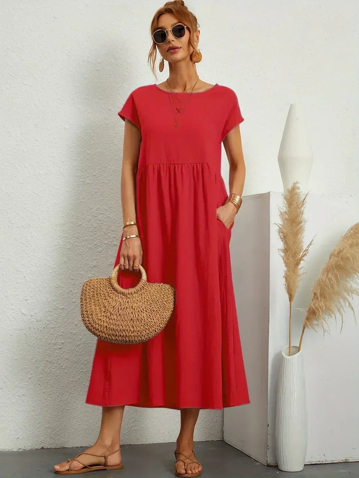 Gabrielle™ — Midi dress with timeless elegant flow