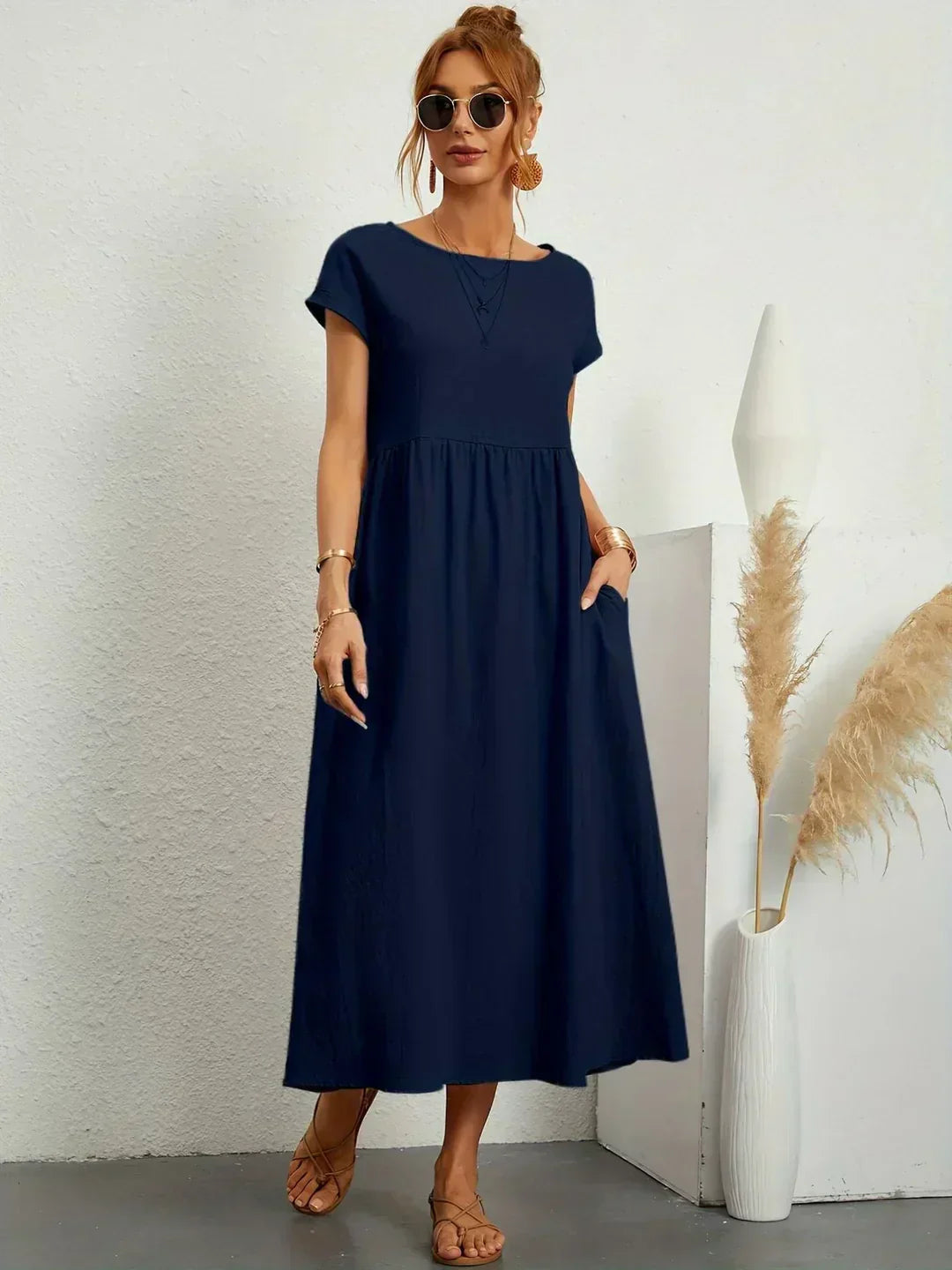 Gabrielle™ — Midi dress with timeless elegant flow