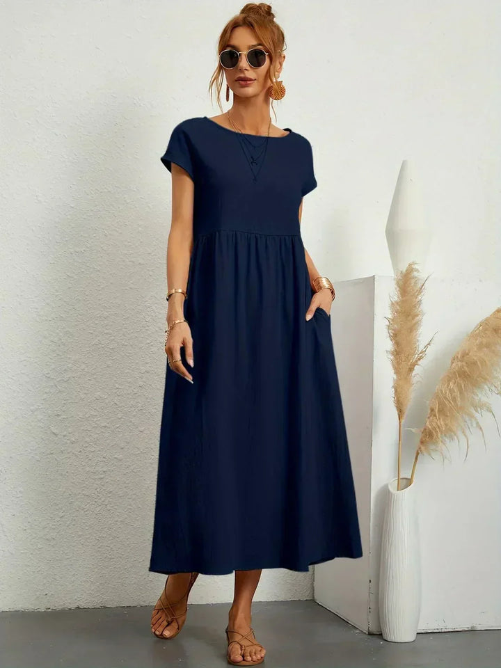 Gabrielle™ — Midi dress with timeless elegant flow