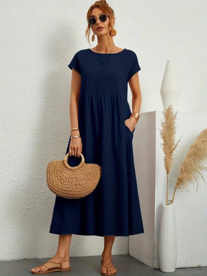 Gabrielle™ — Midi dress with timeless elegant flow