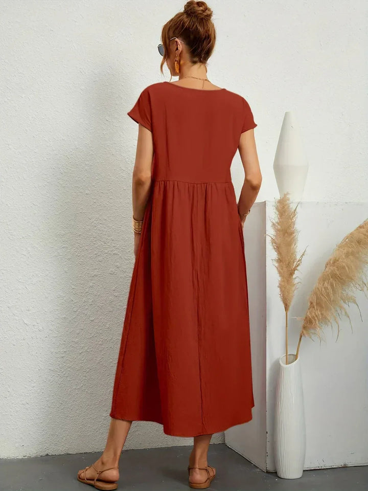 Gabrielle™ — Midi dress with timeless elegant flow