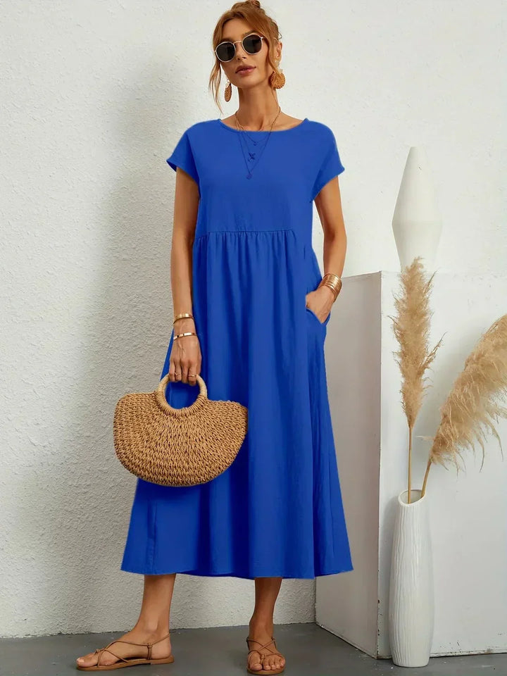 Gabrielle™ — Midi dress with timeless elegant flow