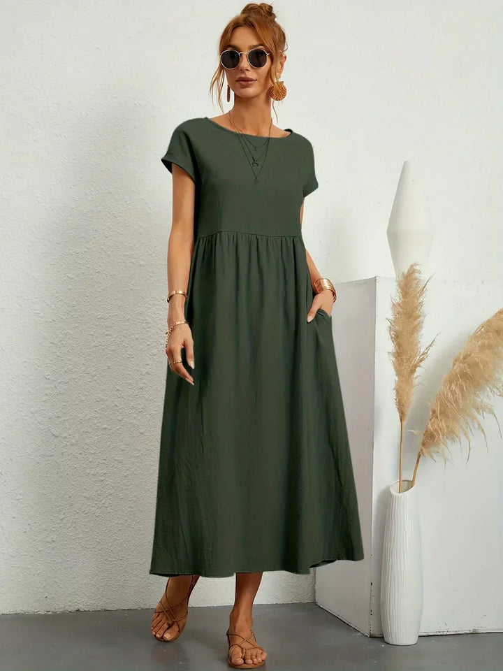 Gabrielle™ — Midi dress with timeless elegant flow