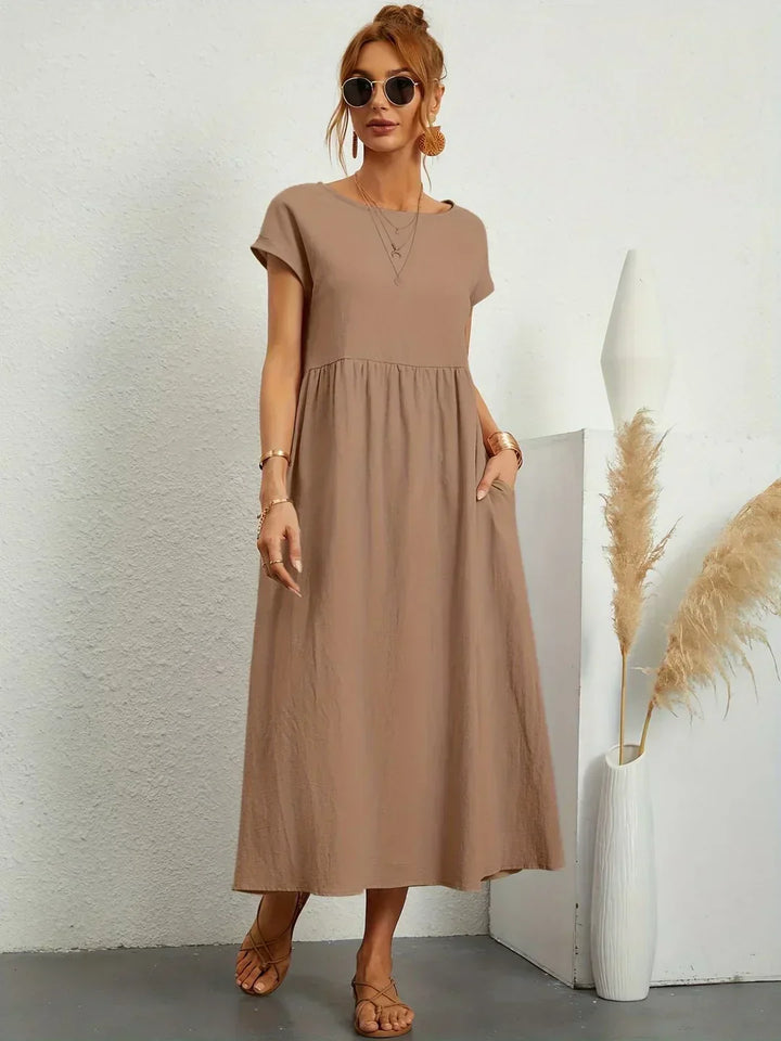 Gabrielle™ — Midi dress with timeless elegant flow