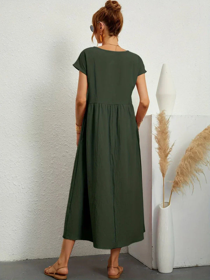 Gabrielle™ — Midi dress with timeless elegant flow