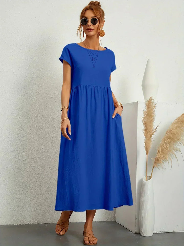Gabrielle™ — Midi dress with timeless elegant flow