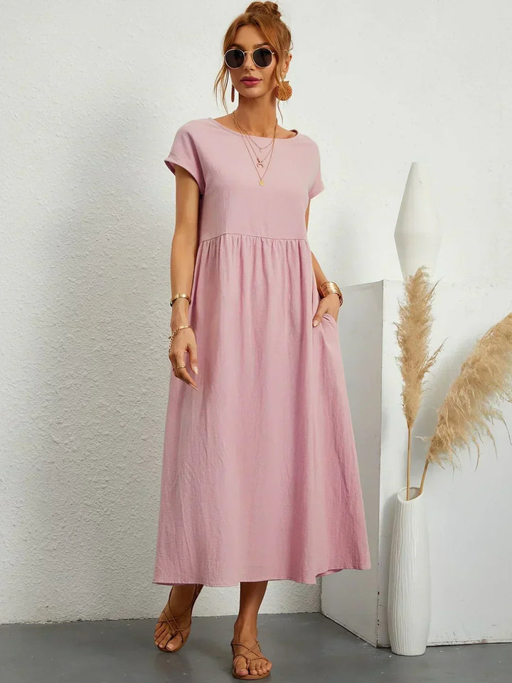 Gabrielle™ — Midi dress with timeless elegant flow