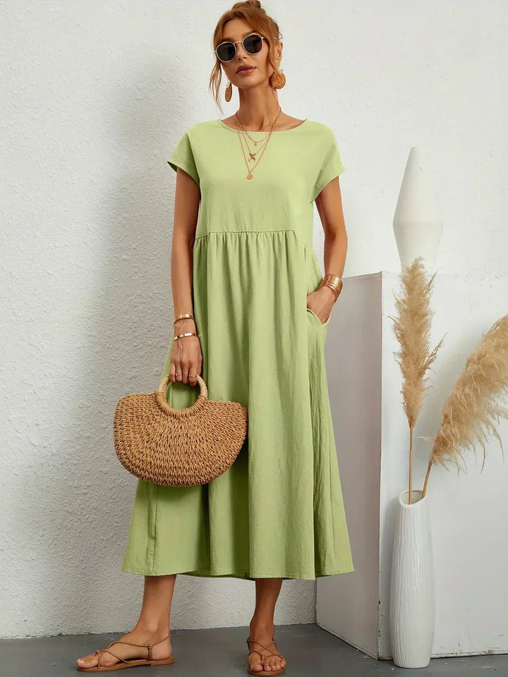 Gabrielle™ — Midi dress with timeless elegant flow