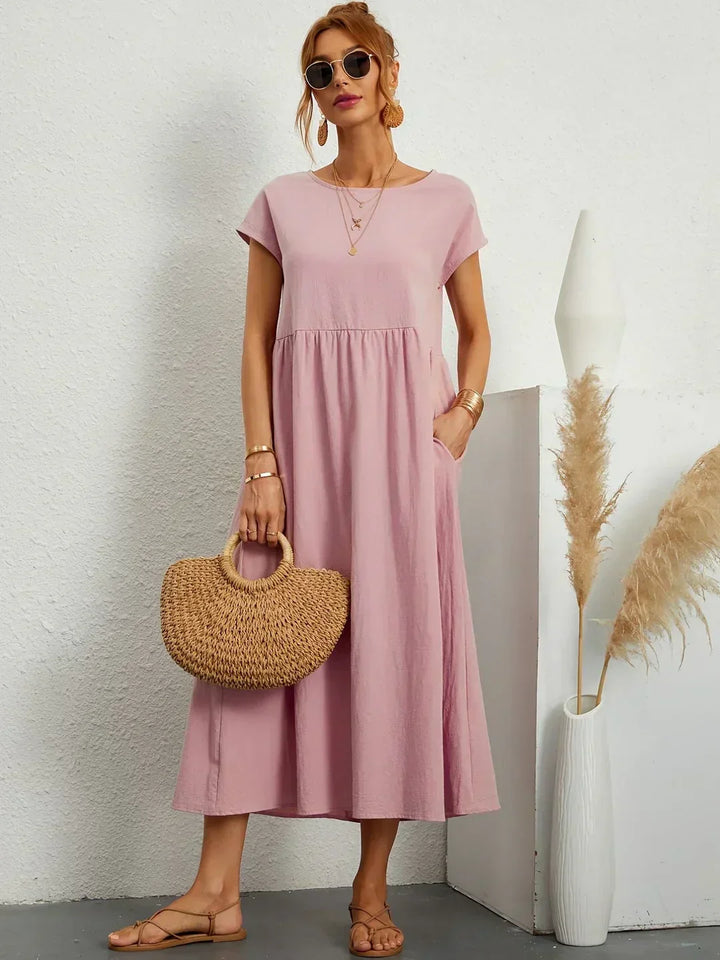 Gabrielle™ — Midi dress with timeless elegant flow