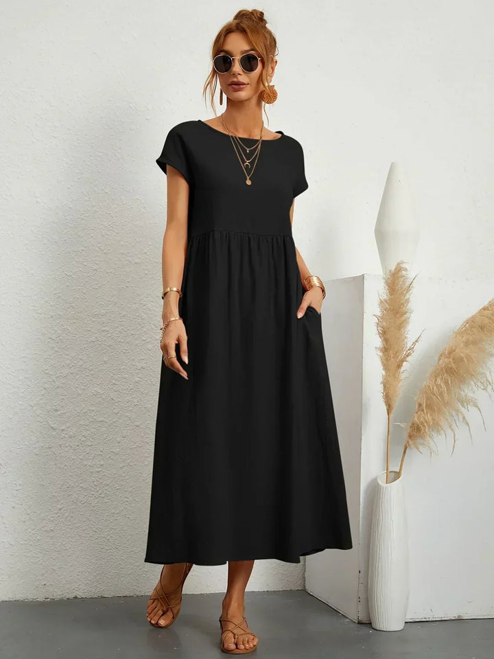 Gabrielle™ — Midi dress with timeless elegant flow