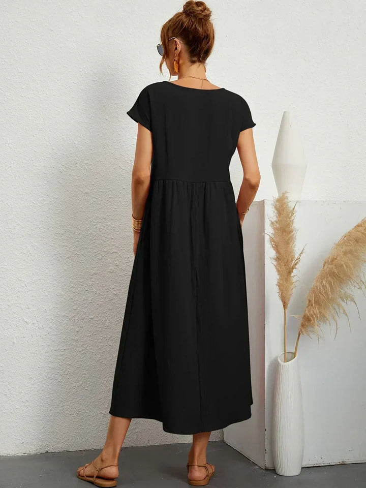 Gabrielle™ — Midi dress with timeless elegant flow