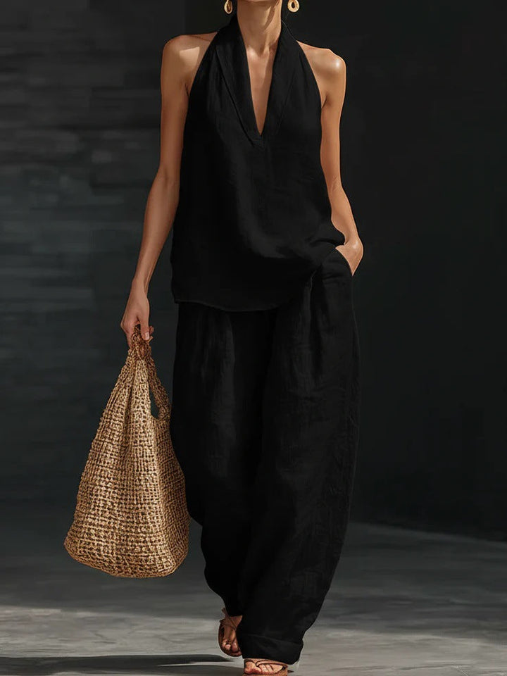 Zoe™ Sleeveless Set with Wide Pants