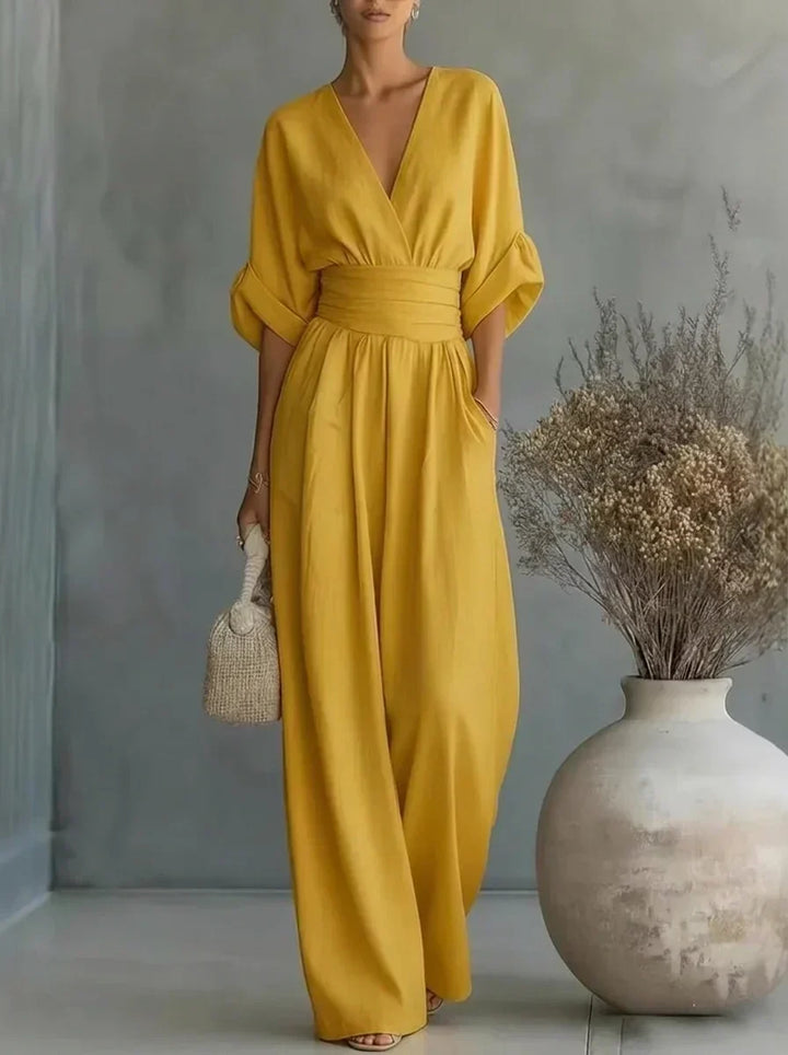 Leandra Essential Jumpsuit with V-Neck