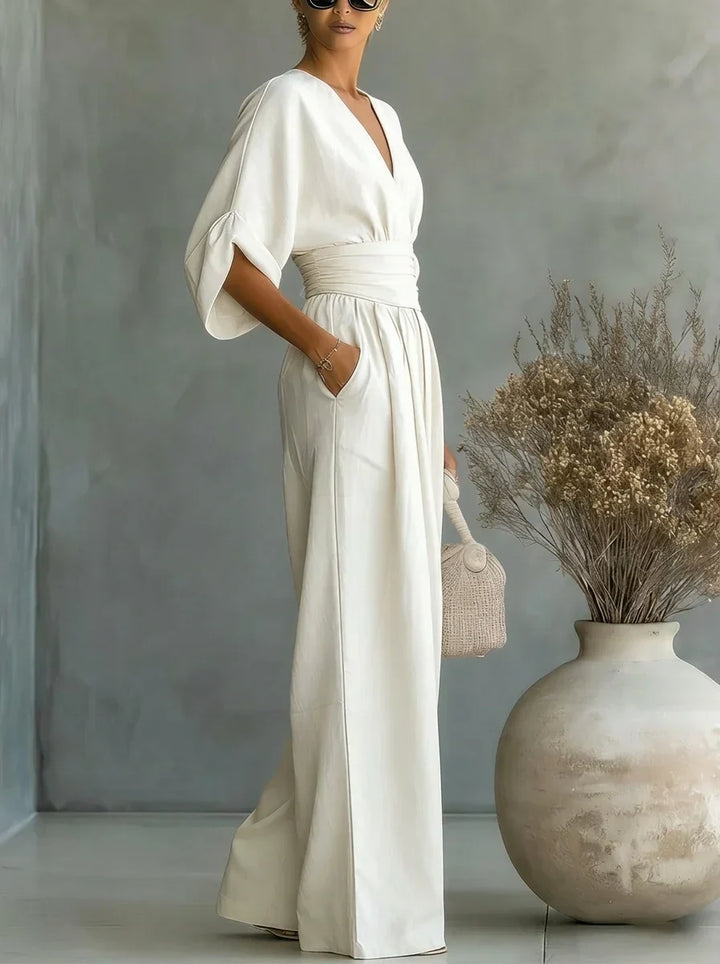 Leandra Essential Jumpsuit with V-Neck