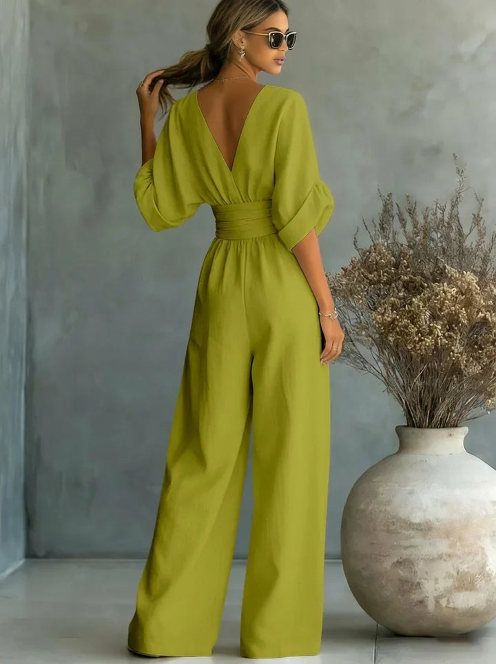 Leandra Essential Jumpsuit with V-Neck
