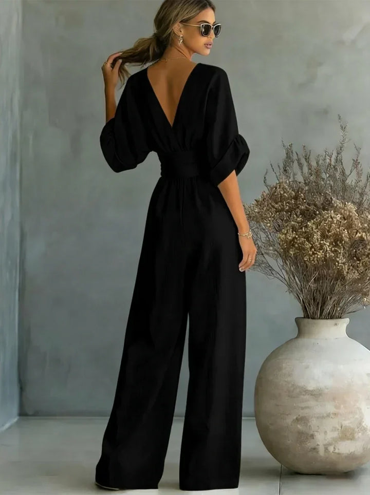 Leandra Essential Jumpsuit with V-Neck