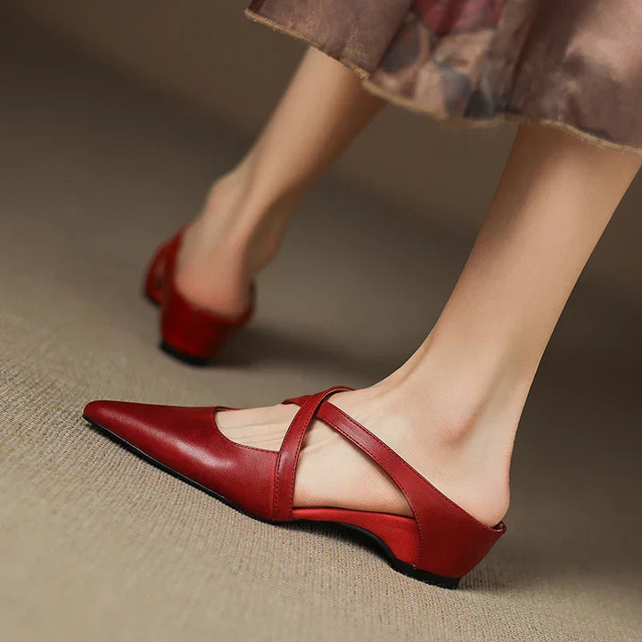 Mestelle Genuine Leather Mules