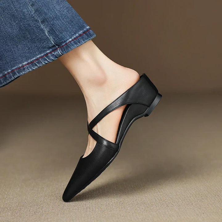 Mestelle Genuine Leather Mules