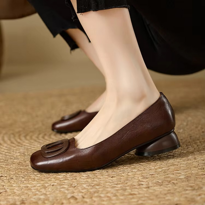 Carolina Square Toe Flats