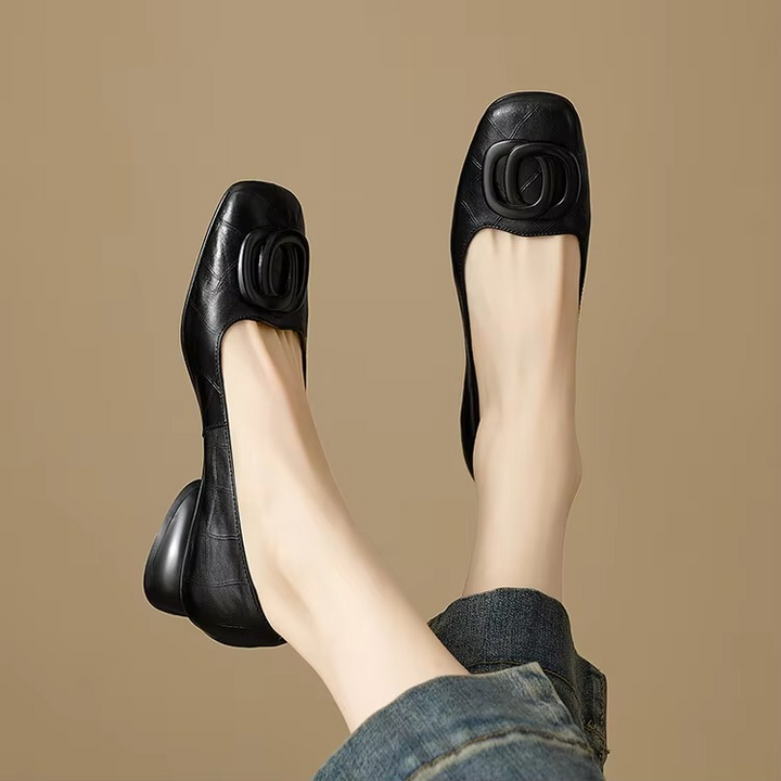 Carolina Square Toe Flats