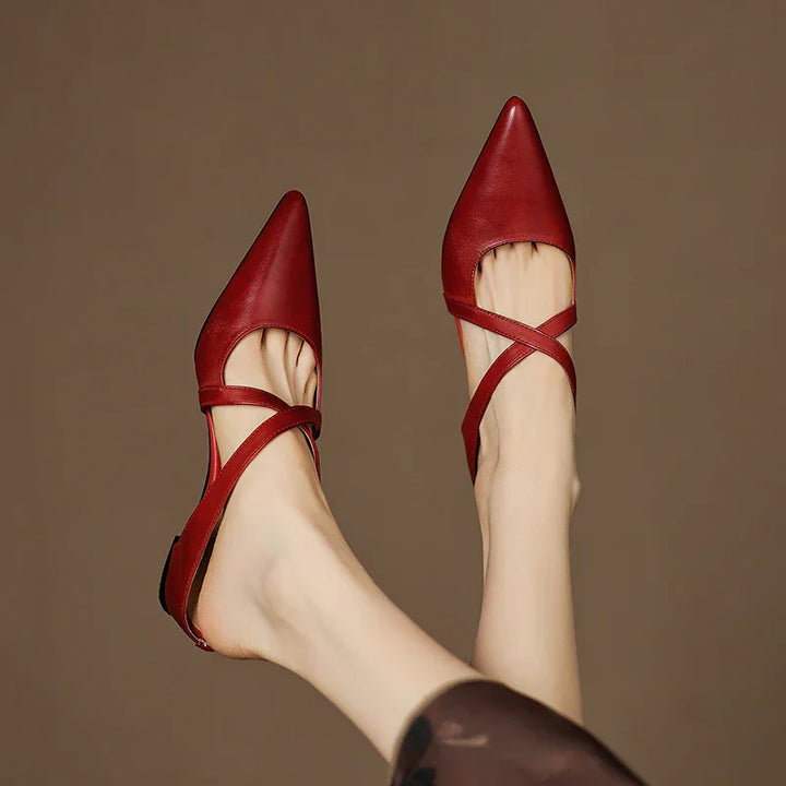 Mestelle Genuine Leather Mules