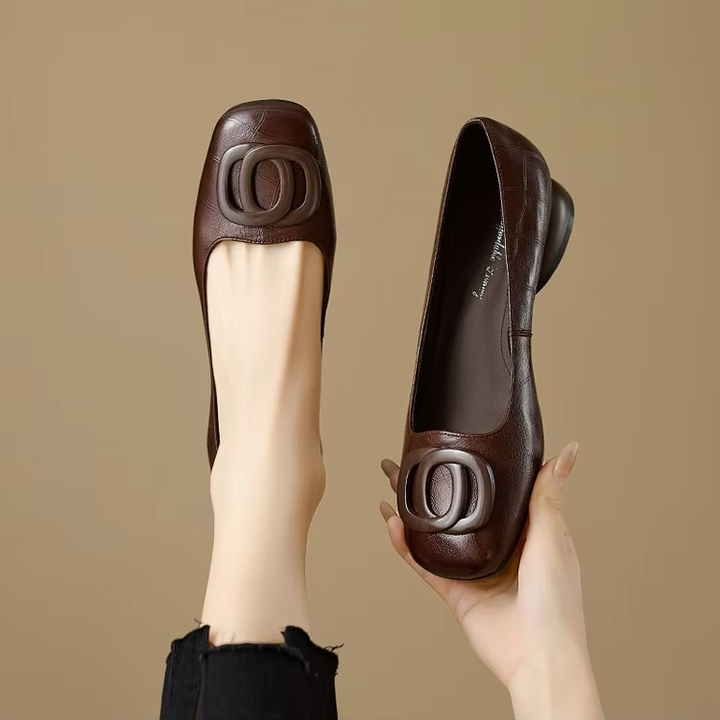 Carolina Square Toe Flats