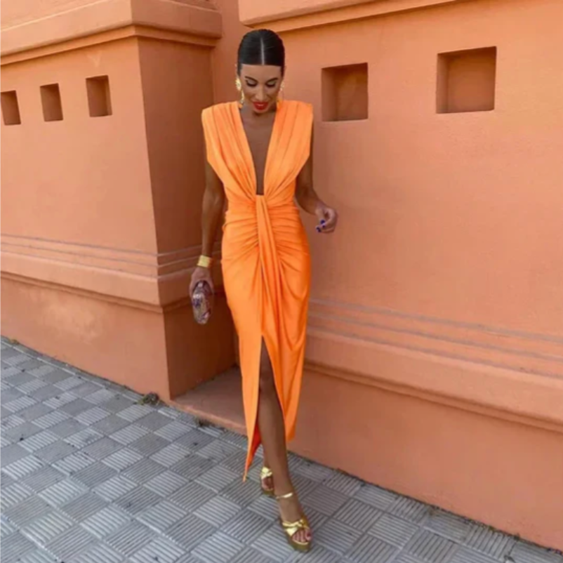 Yvette | Draped Evening Dress
