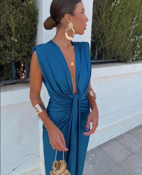 Yvette | Draped Evening Dress