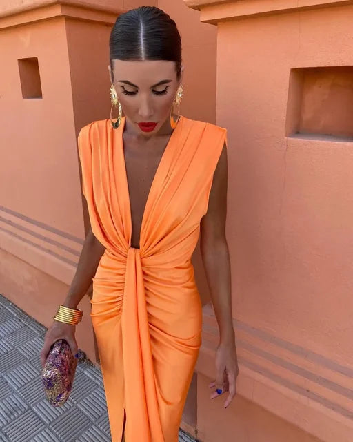 Yvette | Draped Evening Dress