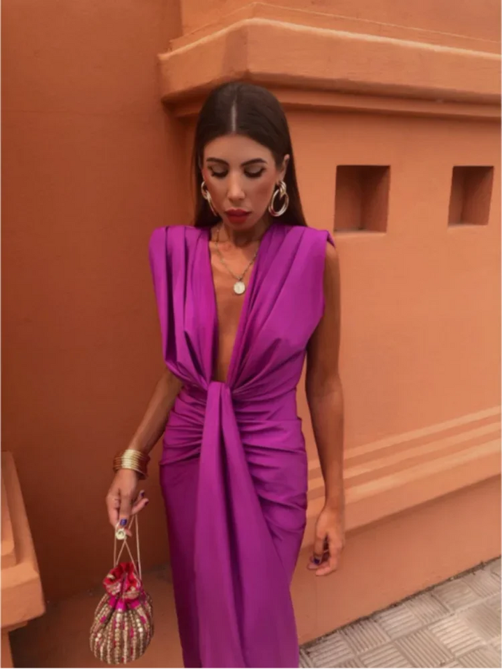 Yvette | Draped Evening Dress