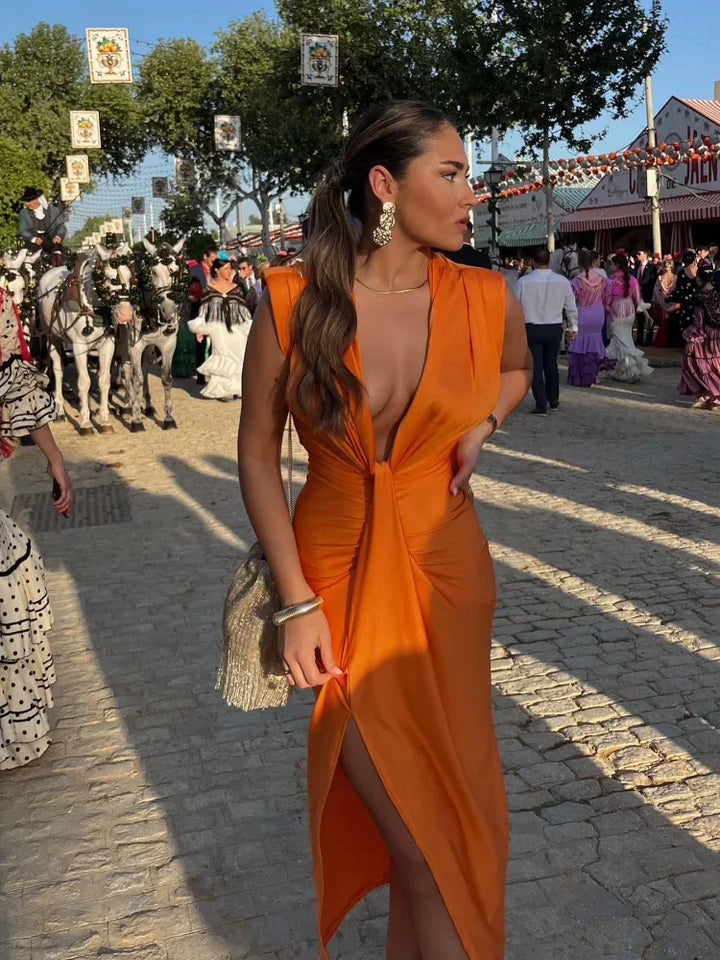 Yvette | Draped Evening Dress