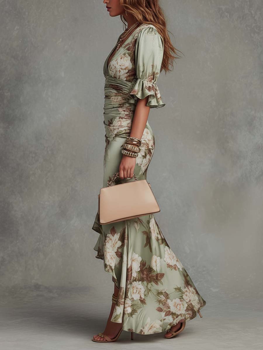 Celeste | Floral Print Maxi Dress