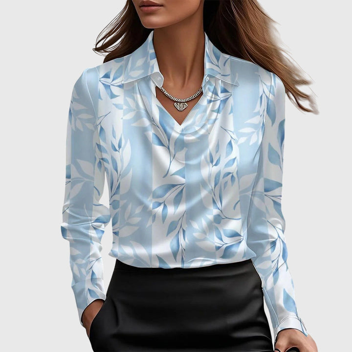 Brooklyn - Draped Neck Blouse
