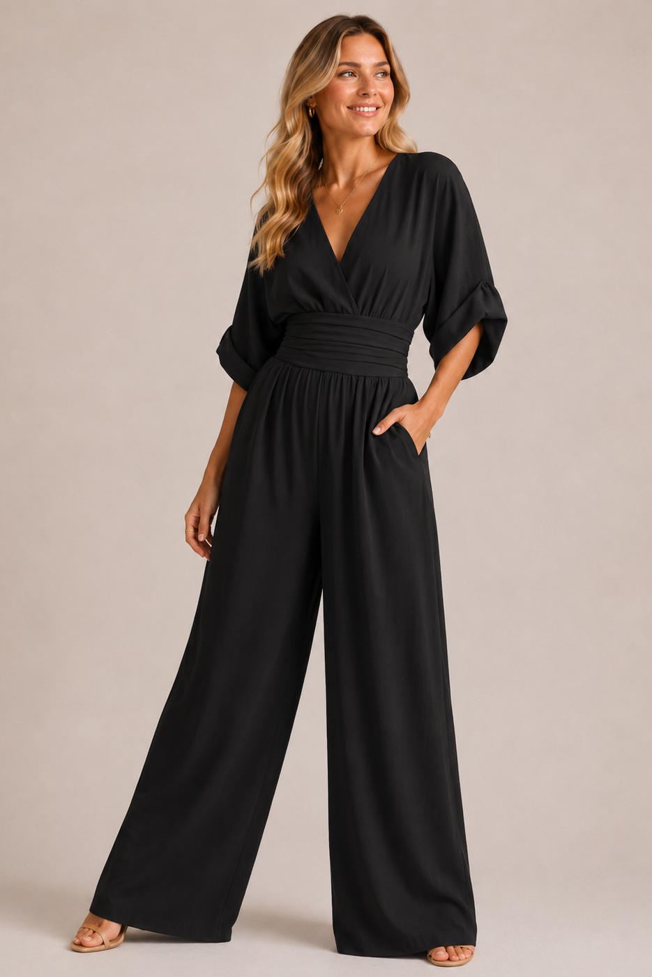 VIVIENNE | Patricia - Jumpsuit with three-quarter sleeves