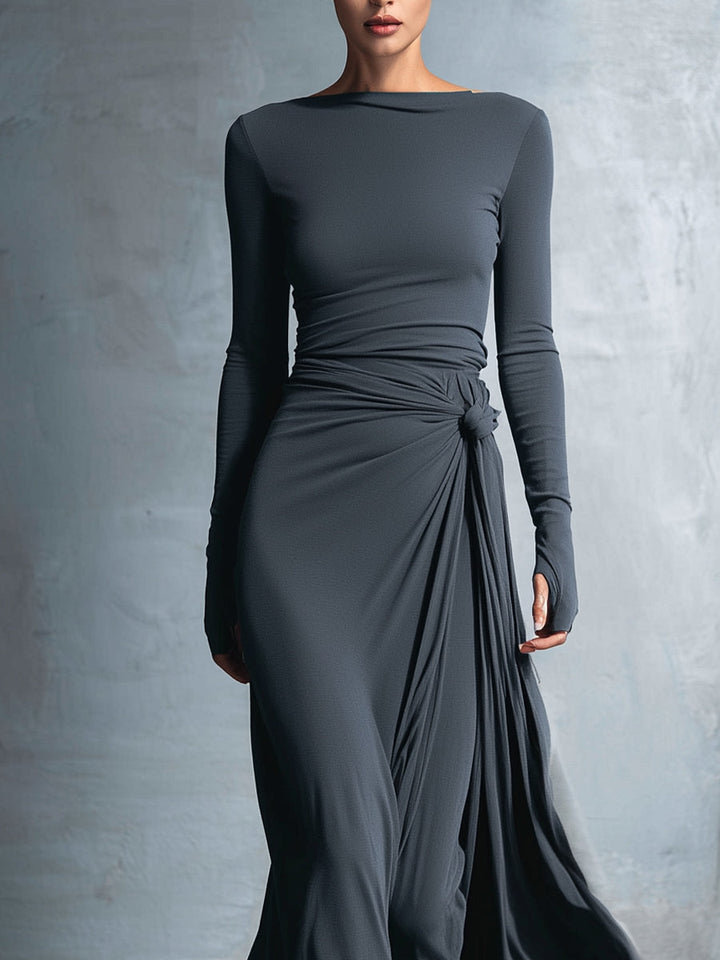 Naiara | Maxi Dress with Silk Knot