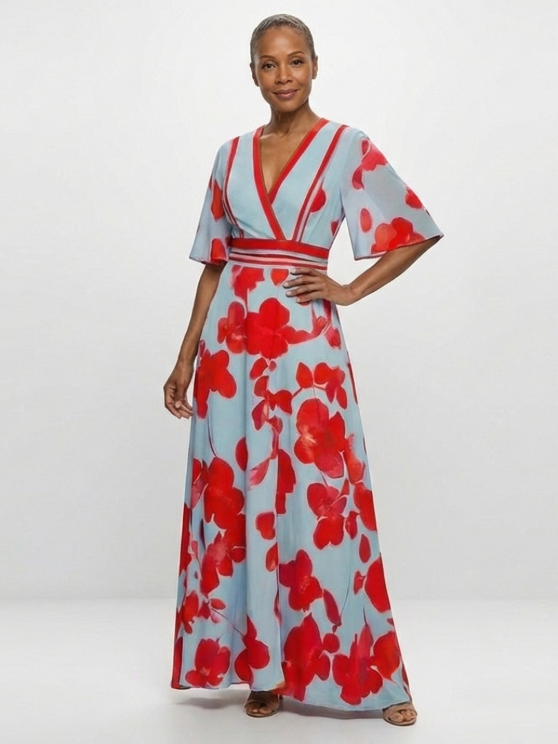 Anthea | Floral Wrap Maxi Dress