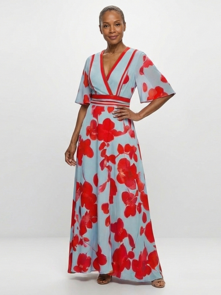 Anthea | Floral Wrap Maxi Dress