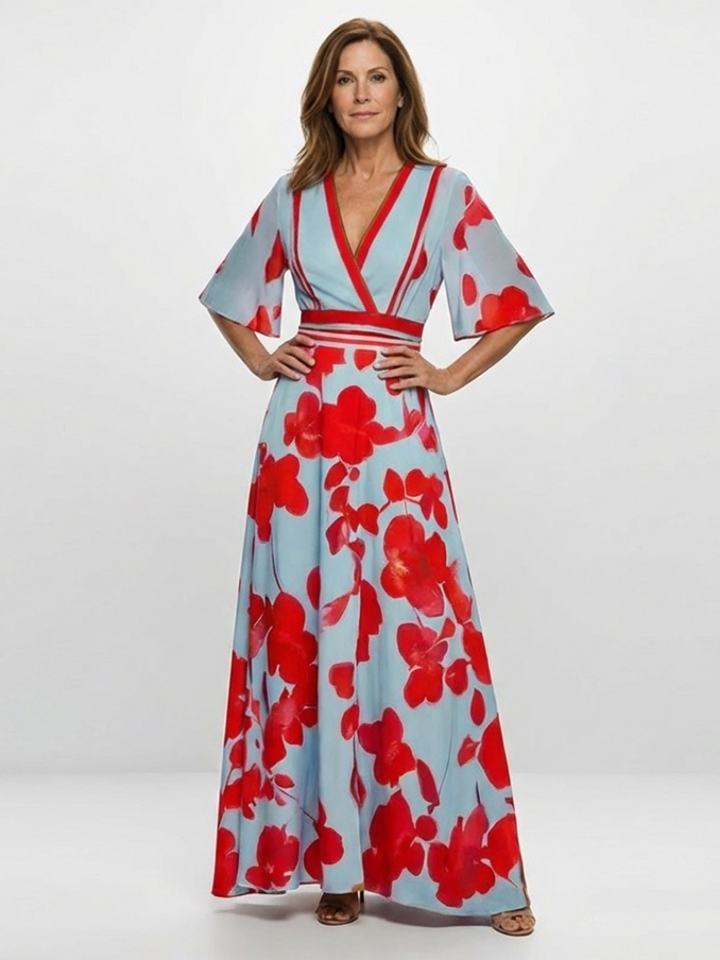 Anthea | Floral Wrap Maxi Dress