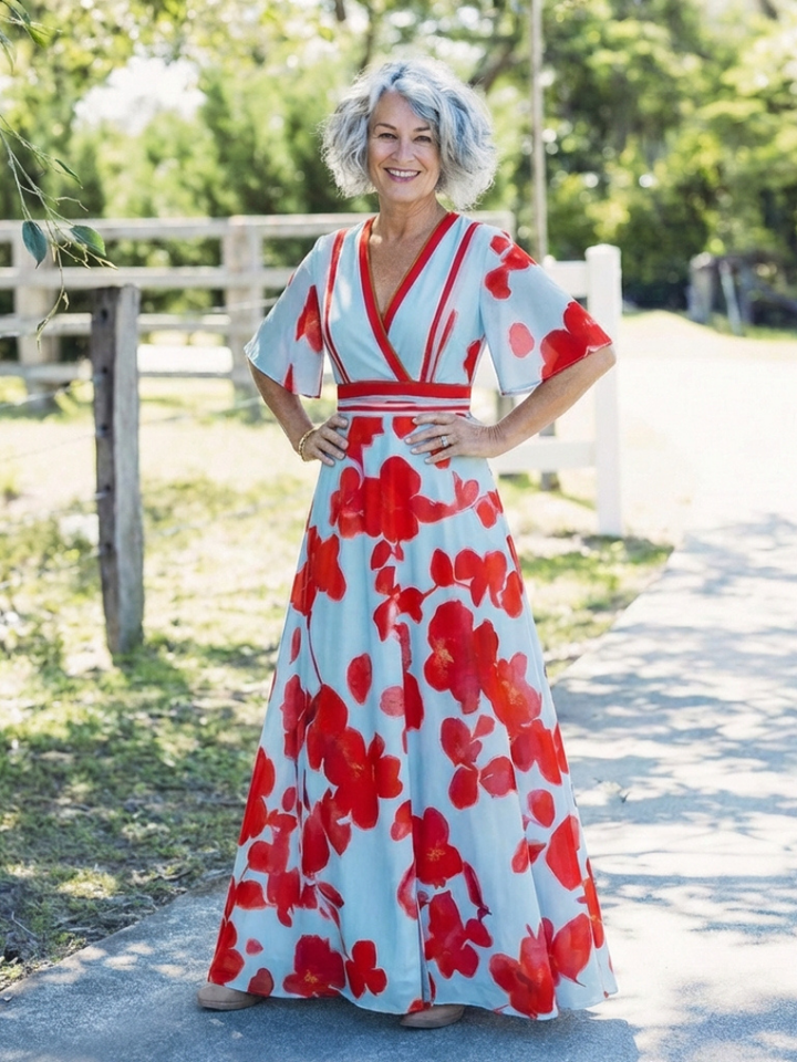 Anthea | Floral Wrap Maxi Dress