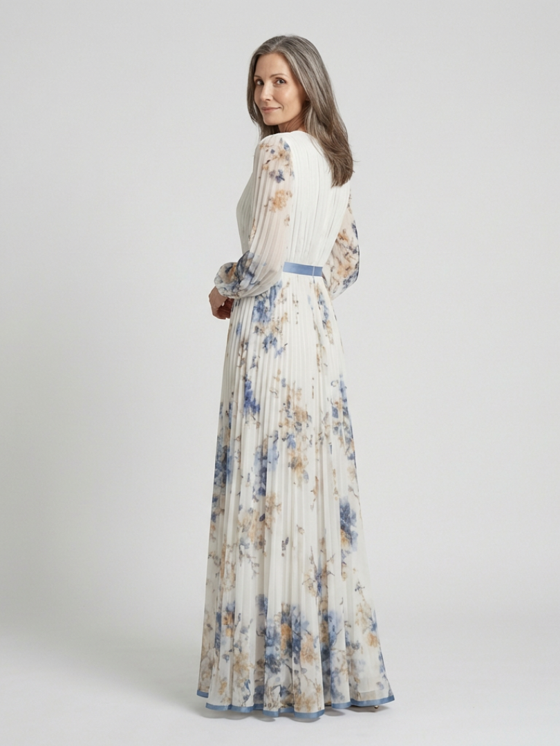 Clementine | Floral V-Neck Maxi Dress